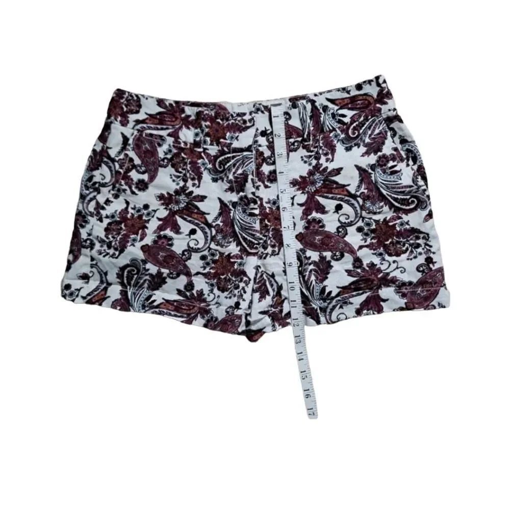 LOFT Paisley Low Rise Shorts - Picture 5 of 7